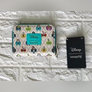 Disney x Loungefly Bow Print Zip Wallet - Multicolor